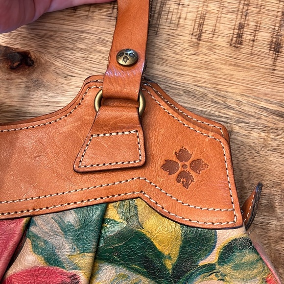 Patricia Nash 🌸 Floral Print Italian Leather Shoulder Bag - Picture 14 of 14